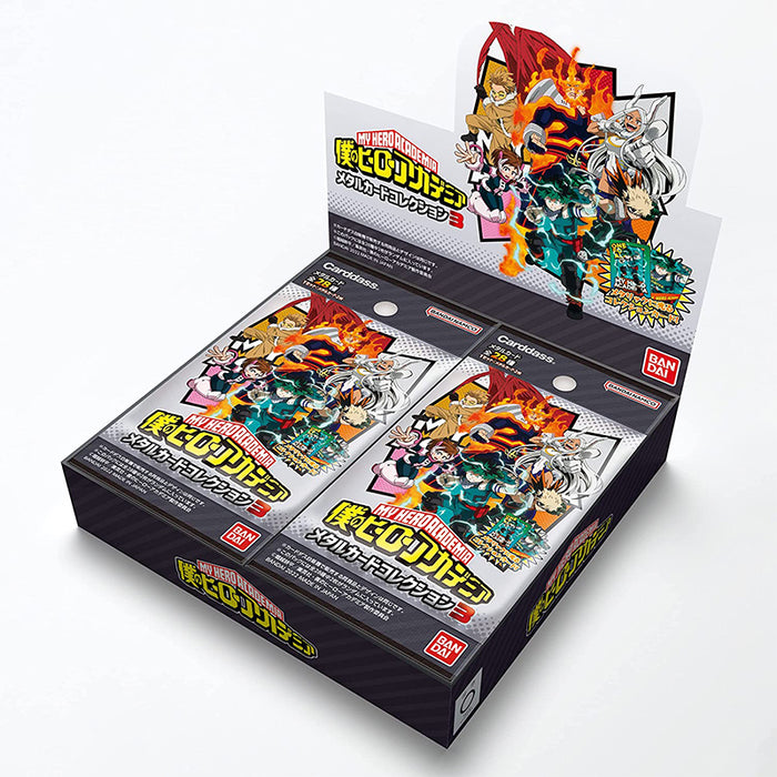 Bandai My Hero Academia Metal Card Collection 3 Pack Ver. Box Japón za-436