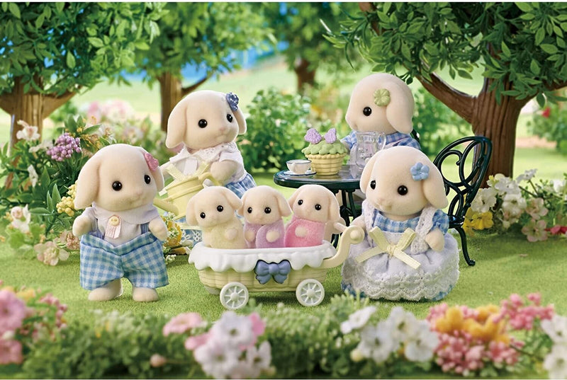 Epoch Sylvanian Families Flora Rabbit Family FS-50 JAPAN OFFICIAL