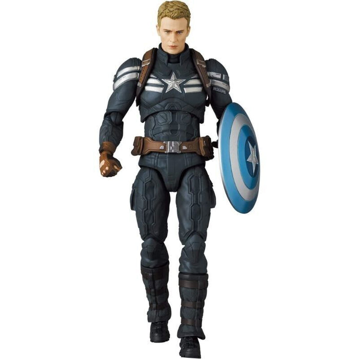 Medicom Toy MAFEX No.202 Captain America Stealth Suit Ver. Action Figure JAPAN