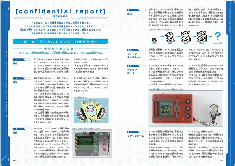 Shueisha Digimon 25th Device & Dot History Anniversary Libro ufficiale