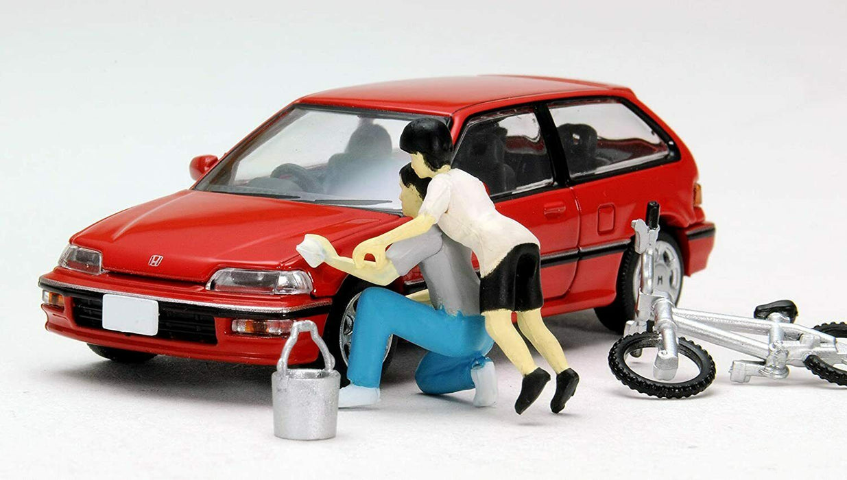 TOMICA TLV NEO Diocolle 02a 1/64 CAR WASH 02a HONDA CIVIC 25XT 1989 (Red) JAPAN