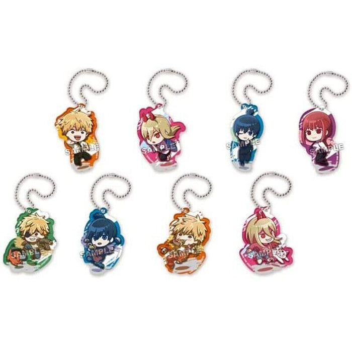 PyonColle Chainsaw Man Acrylic Keychain 8Pack BOX JAPAN OFFICIAL ZA-444