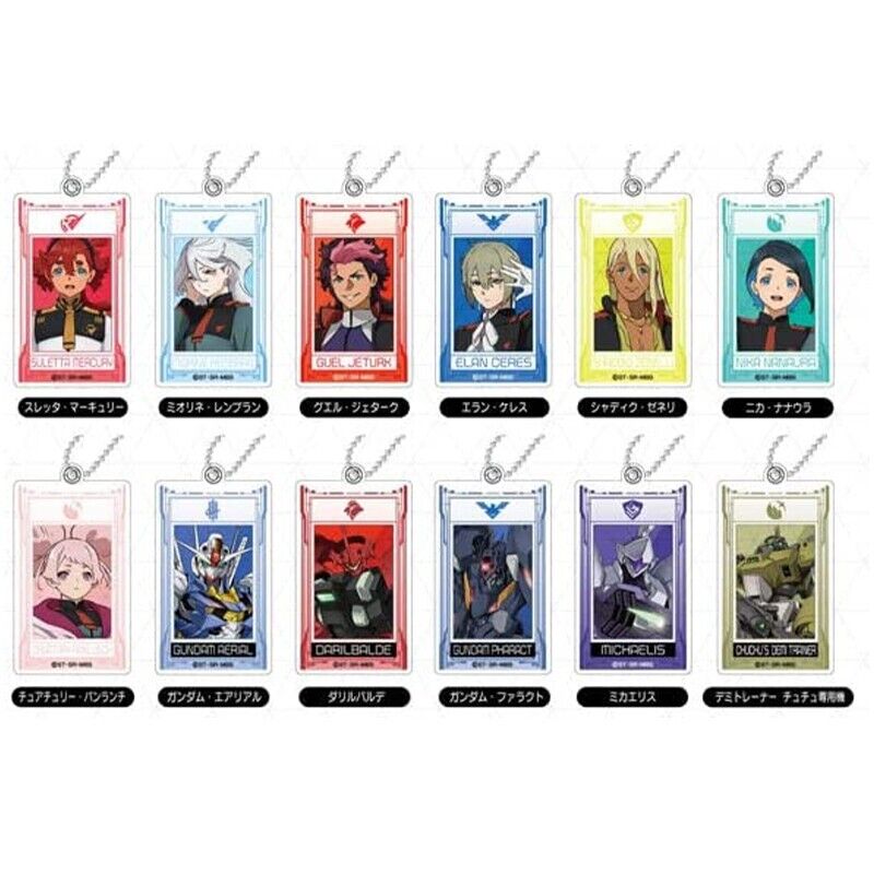 PuraPura Acrylic Keychain Mobile Suit Gundam: the Witch from Mercury BOX ZA-586
