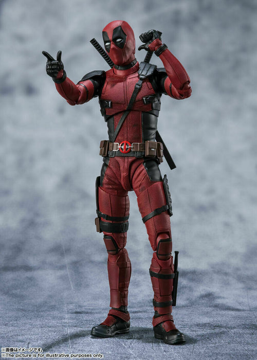 BANDAI S.H.Figuarts Marvel Universe Deadpool Action Figure JAPAN OFFICIAL ZA-74