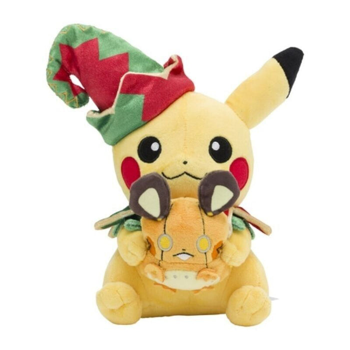 Pokemon Center Plush Doll Christmas Toy Factory Pikachu & Dedenne JAPAN OFFICIAL