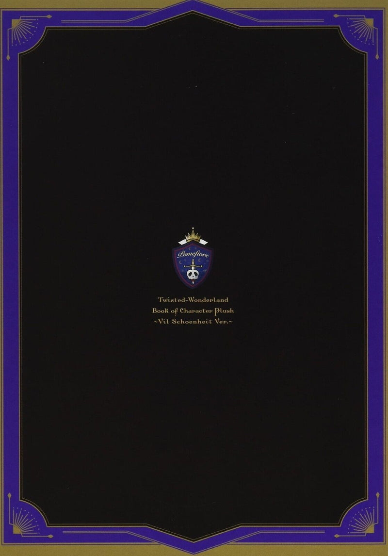 Disney Twisted Wonderland Book avec le personnage mascotte Vil Schoenheit ver. JAPON
