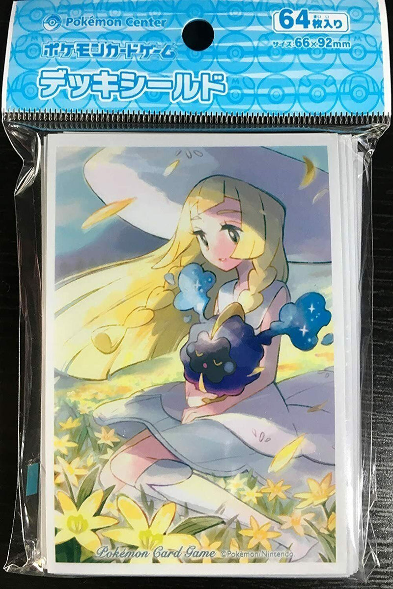 pokemon lillie card sleeves Pokemon Center Limited Card sleeve Lillie and Cosmog Premium mat 64 sl — ToysOneJapan