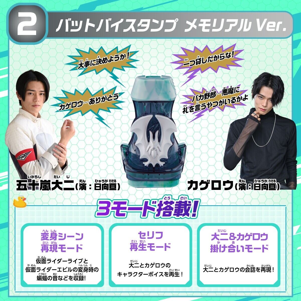 BANDAI Kamen Rider Revice DX Memorial Vistamp Selection 02 Set