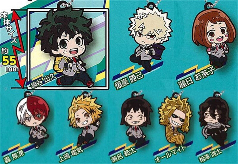 My Hero Academia Uniform Keychain Deformed Rubber! Capsule Toy JAPAN ZA-575