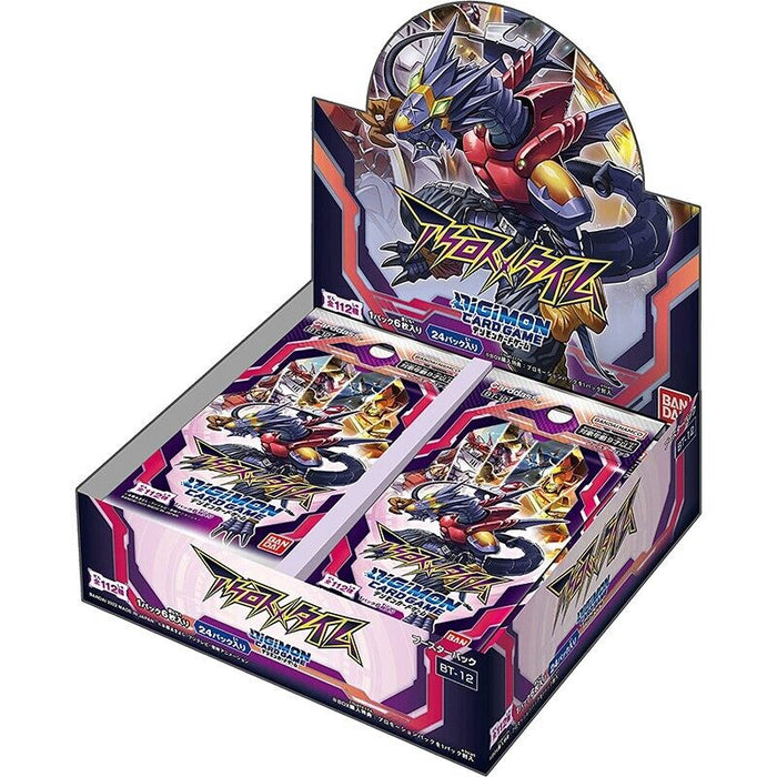 Digimon Card Game Across Time Booster Pack BT-12 BOX JAPAN OFFICIAL ZA ...