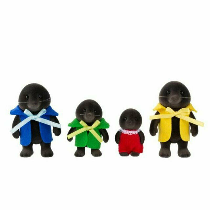 Epoch Familias Sylvanian Mole Familia Re-Lack Modelo Calico criaturas Japón