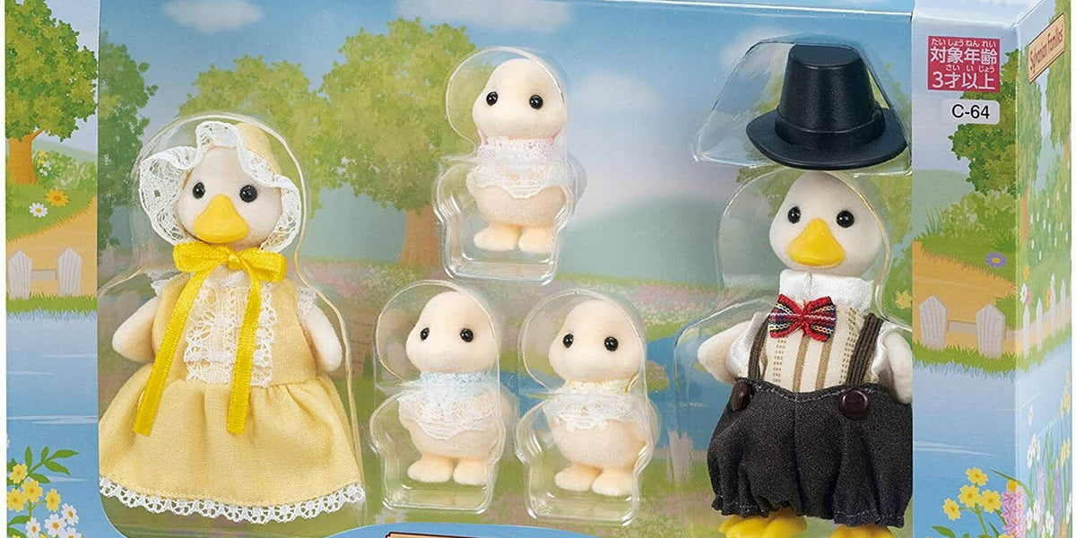 Epoch Sylvanian Families DUCK FAMILY Calico Critters C-64 JAPAN OFFICIAL