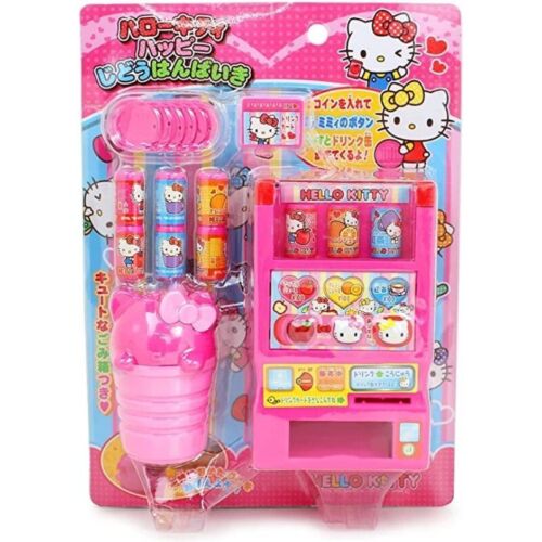 Sanrio Hello Kitty Happy Vending Machine with Coins Juice JAPAN OFFICIAL