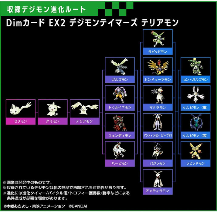 Premium Bandai Dim Card EX2 Digimon Tamers Terriermon Vital Bracelet JAPAN