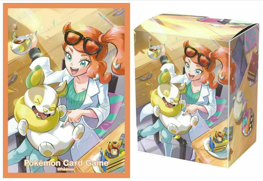 Pokemon Card Game Sonia Set Rubber Play Mat Sleeve Card Box Deck Case JAPAN