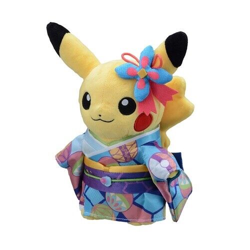 Pokemon Center original Doll Kaga Kimono Pikachu Pokemon Center Kanazawa