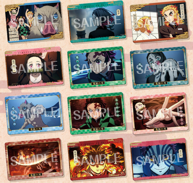 BANDAI Demon Slayer Metal Card collection Complete Vending Machine Ver. ZA-260