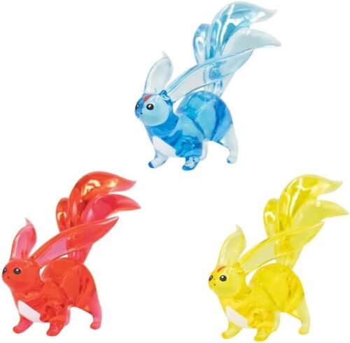 Condition: NEW  Brand: TAITO  Material: PVC,ABS  Size: H80mm      TAITO SQUARE ENIX Final Fantasy XIV Carbuncle Clear Figure Set of 3 JAPAN